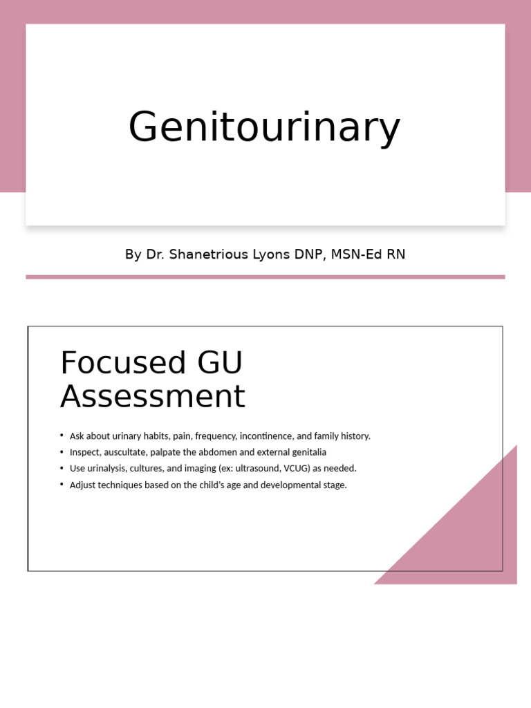 Comprehensive Guide to GU Disorders | PDF | Urinary Tract Infection ...