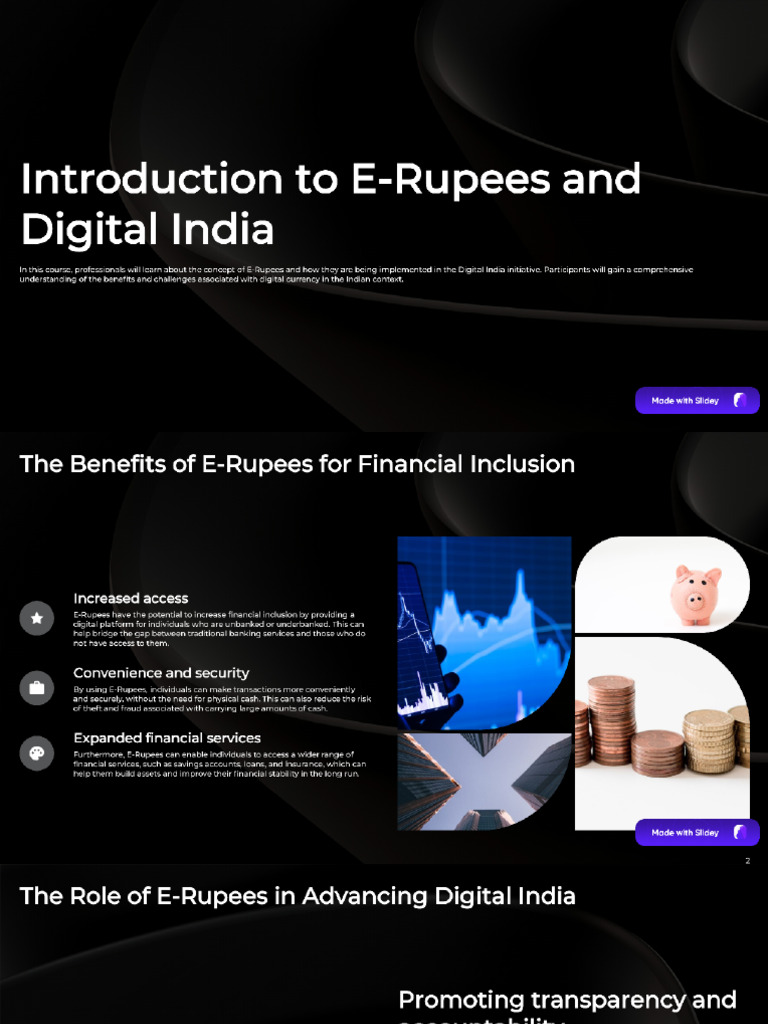E-Rupees - Digital India Longer Content | PDF