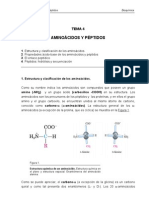 Aminoácidos y péptidos: estructura, clasificación y propiedades