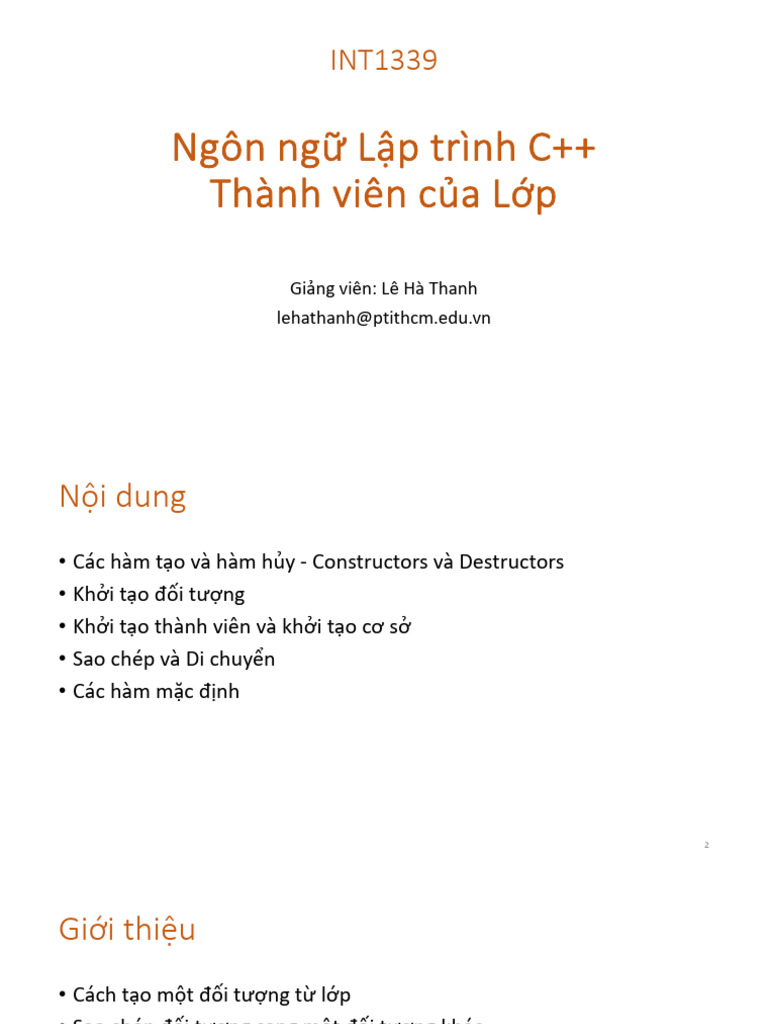 04 C++OO Class Members | PDF