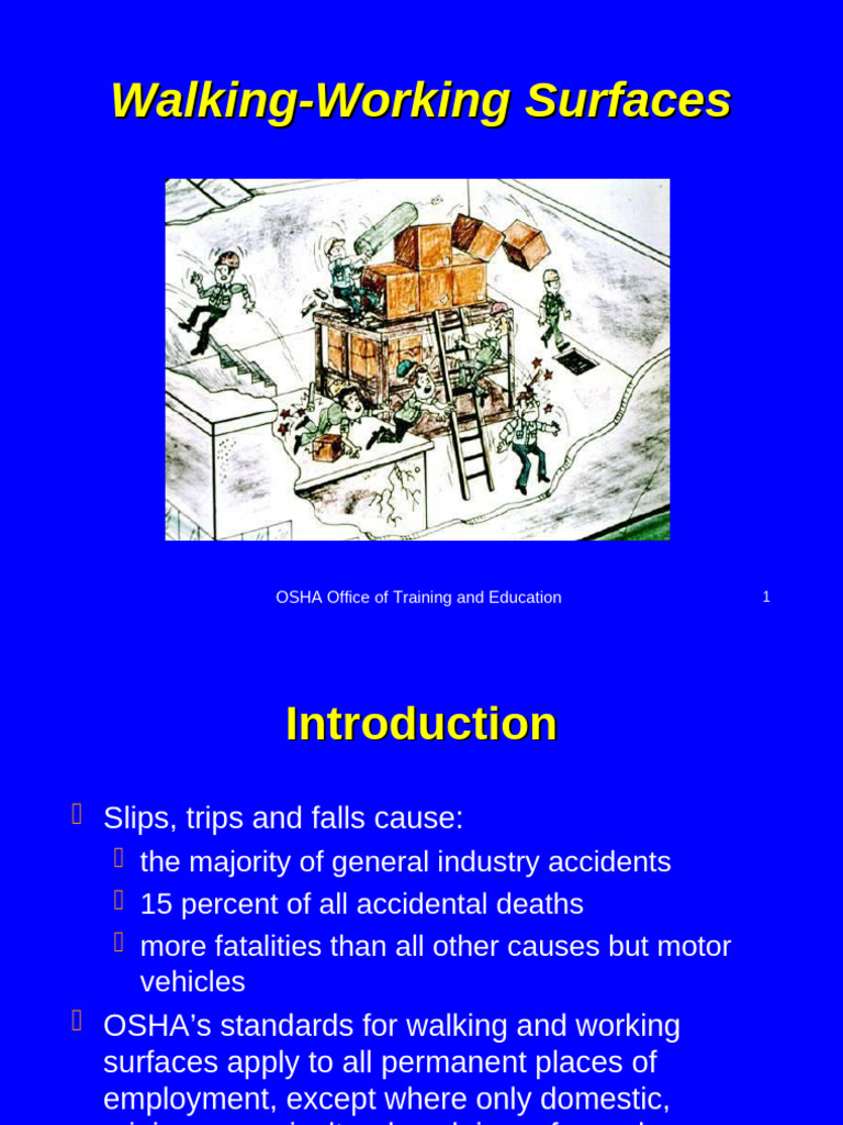 OSHA Guidelines for Walking-Working Surfaces | PDF | Stairs