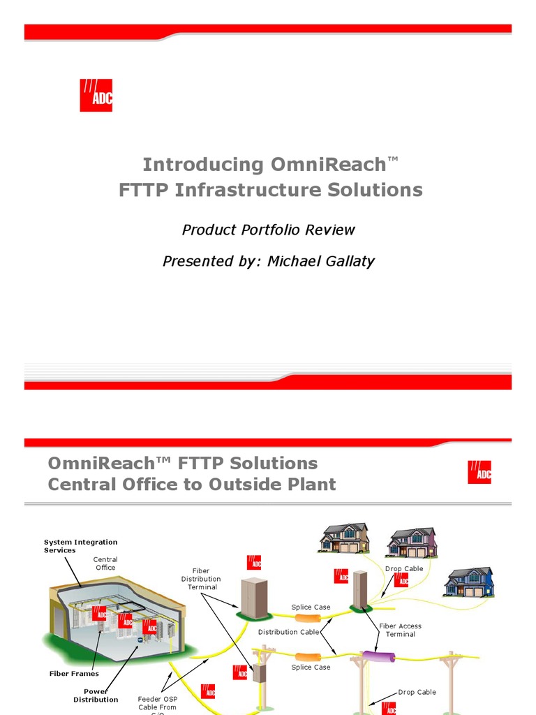 FTTX Infrastructure Solutions | PDF | Fiber To The X | Optical Fiber