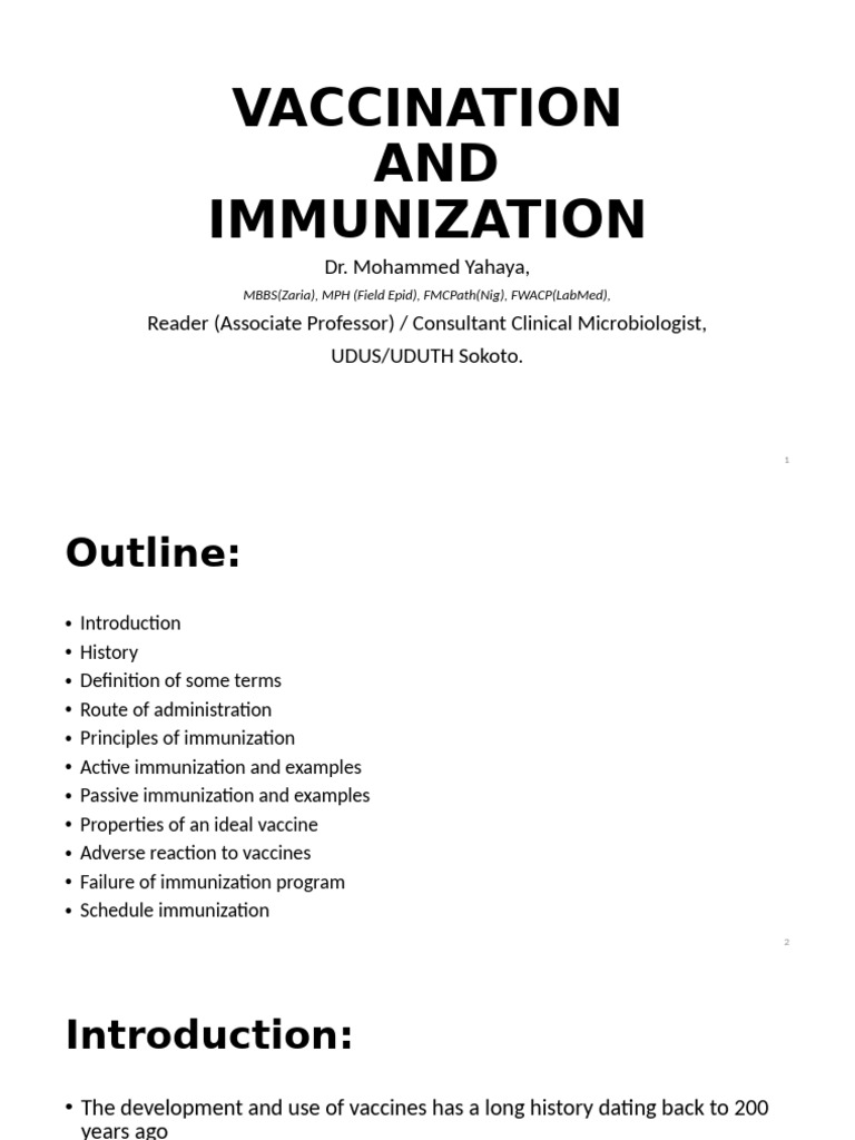 Vaccination and Immunization Overview | PDF | Vaccines | Antibody