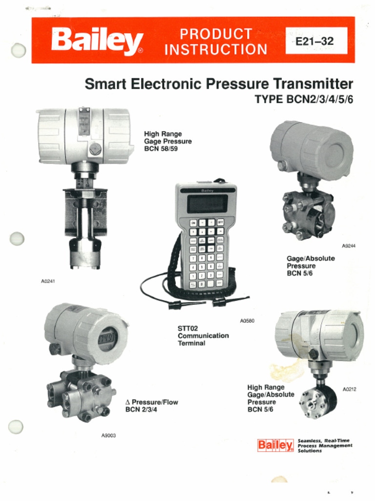 Bailey BCN Transmitter User Manual | PDF
