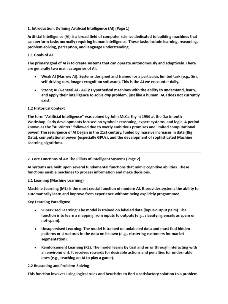 Understanding Artificial Intelligence Functions | PDF | Artificial ...