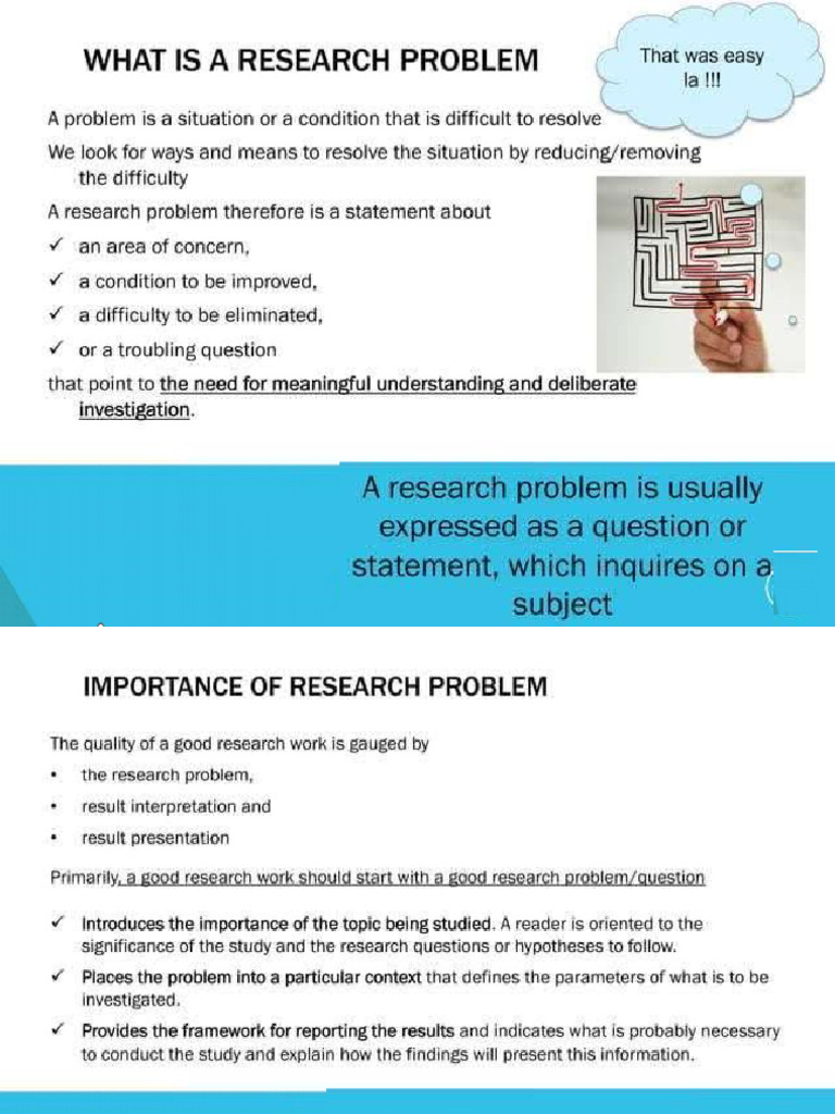 Chapter 3 Research Problem | PDF