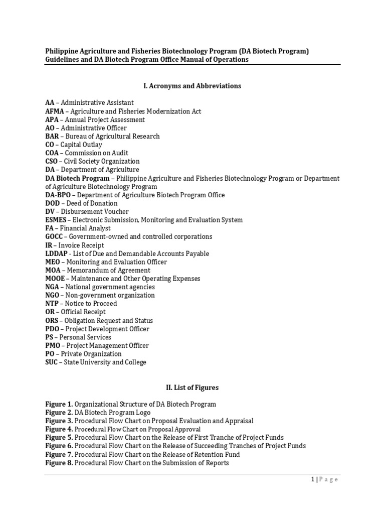 DA Biotech Program Guidelines and Operations | PDF | Policy | Biotechnology