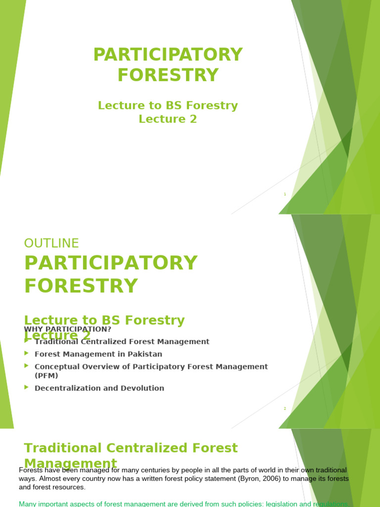 Understanding Participatory Forestry | PDF | Forest Management | Forests