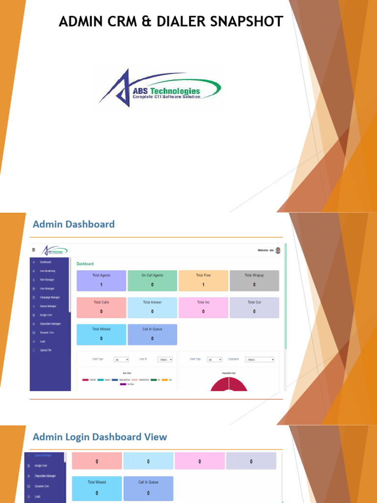 Admin - CRM & Dailer Snapshot | PDF