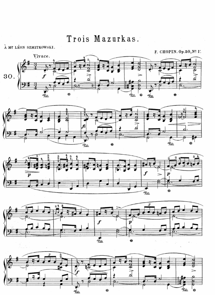 Mazurkas, Op. 50 - Complete Score | PDF
