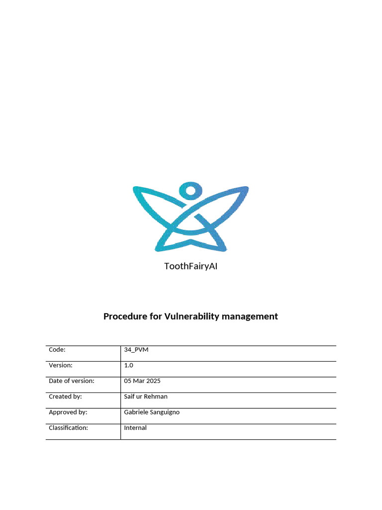 ToothFairyAI Vulnerability Management Guide | PDF | Systems Engineering ...