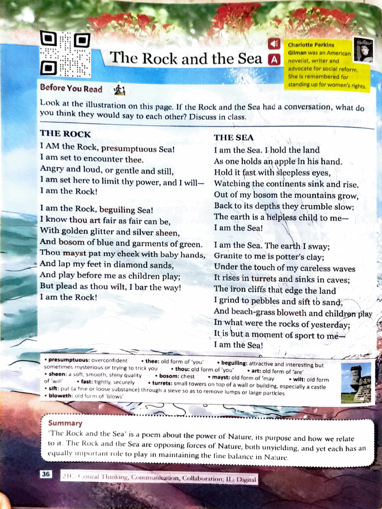 The Rock and the Sea: A Poetic Dialogue | PDF