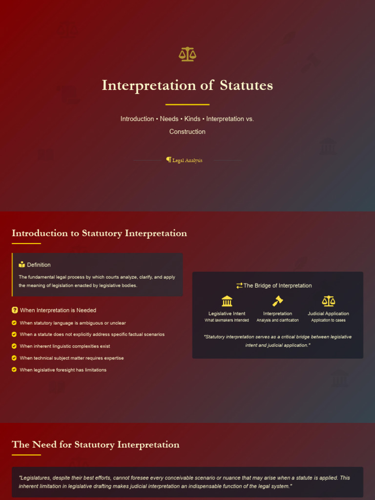 Understanding Statutory Interpretation | PDF | Statutory Interpretation ...