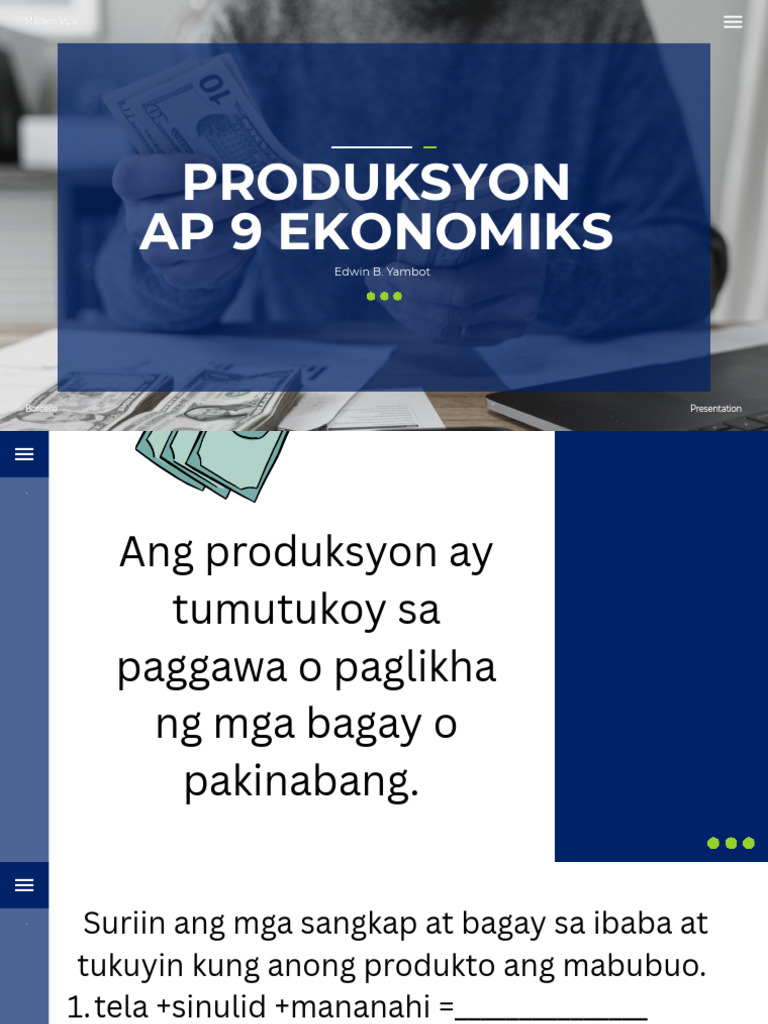 Produksyon | PDF