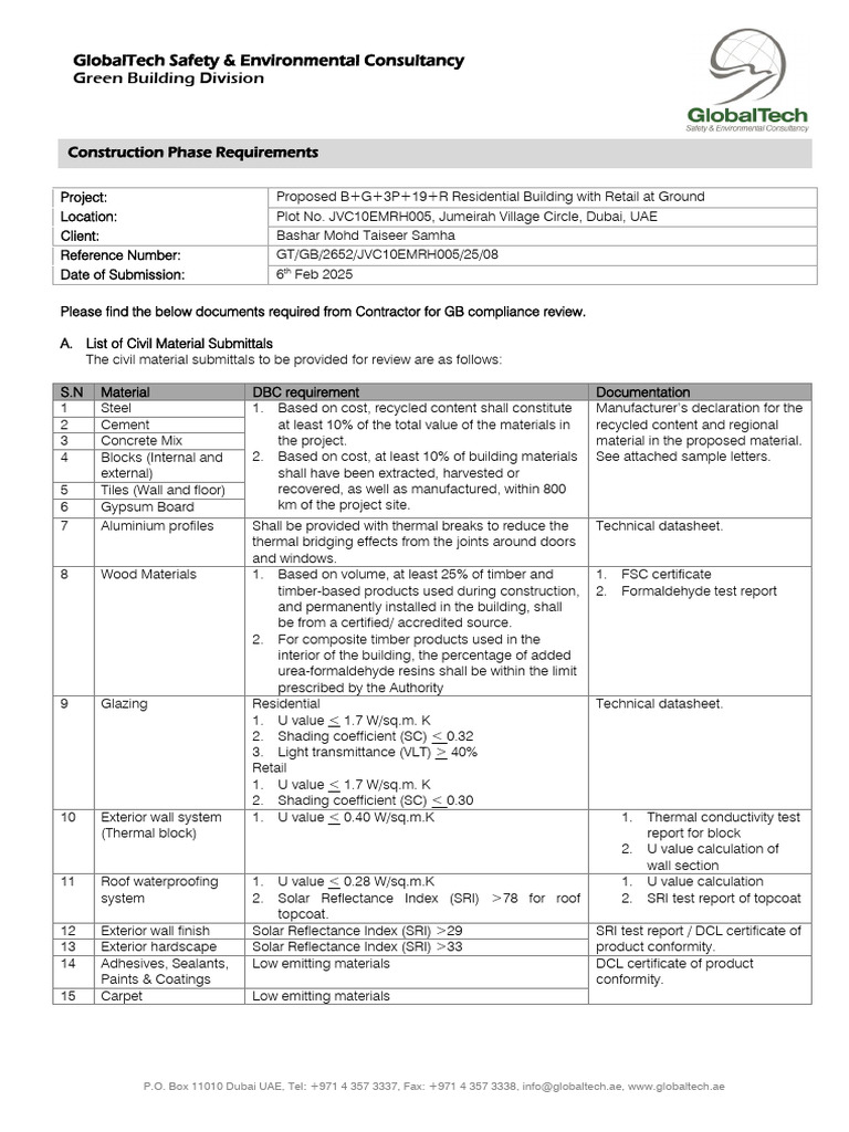 Green Building Compliance Requirements | PDF | Materials | Civil ...