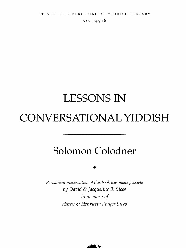 Yiddish | PDF