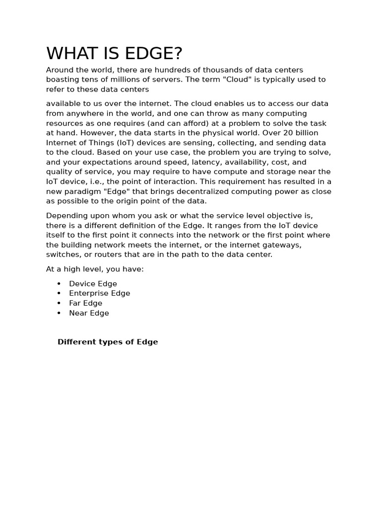Intelligent Workloads at the Edge | PDF | Field Programmable Gate Array ...