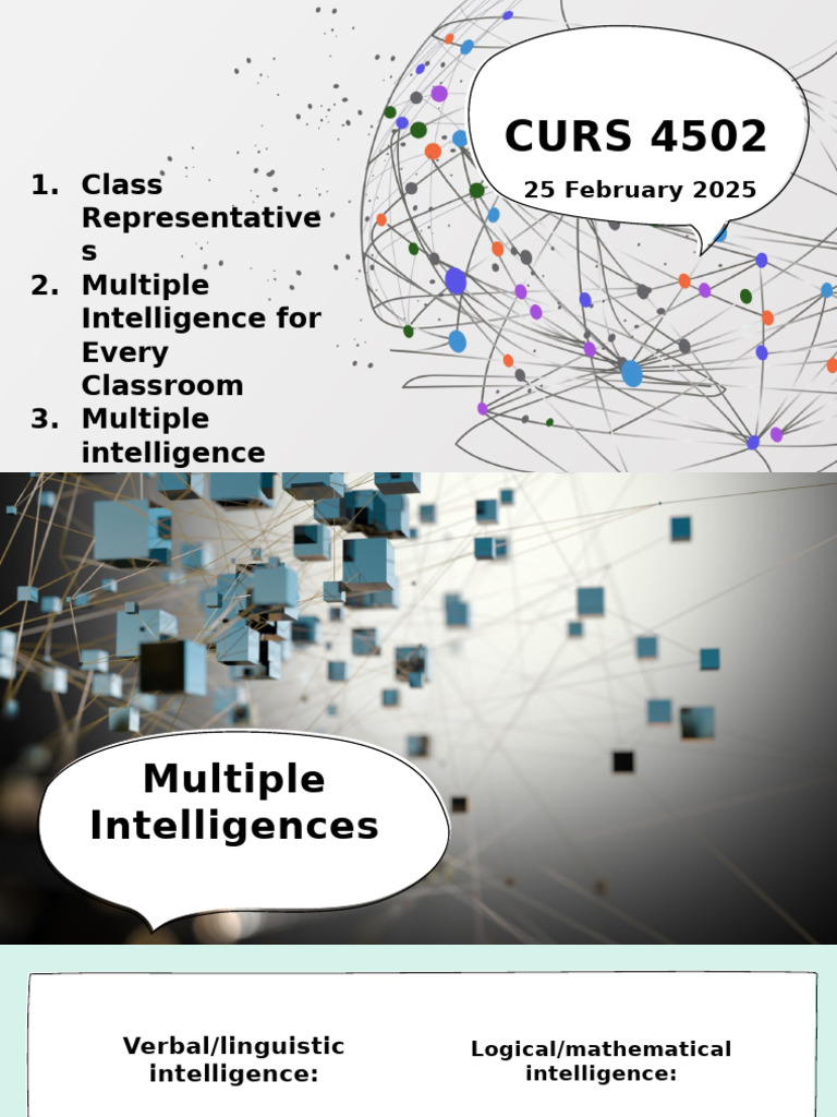 CURS 4502 W2 - Learning Unit 3 Multiple Intelligence Blooms Taxonomy ...