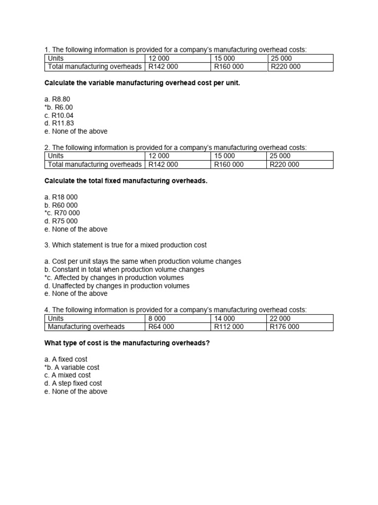Man Acc 3 Class Test 3 2024 Memo | PDF | Business | Business Economics