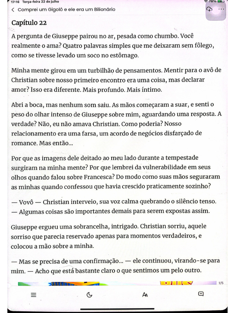 Cap 22 (Comprei Um Gigolô e Ele Era Um | PDF