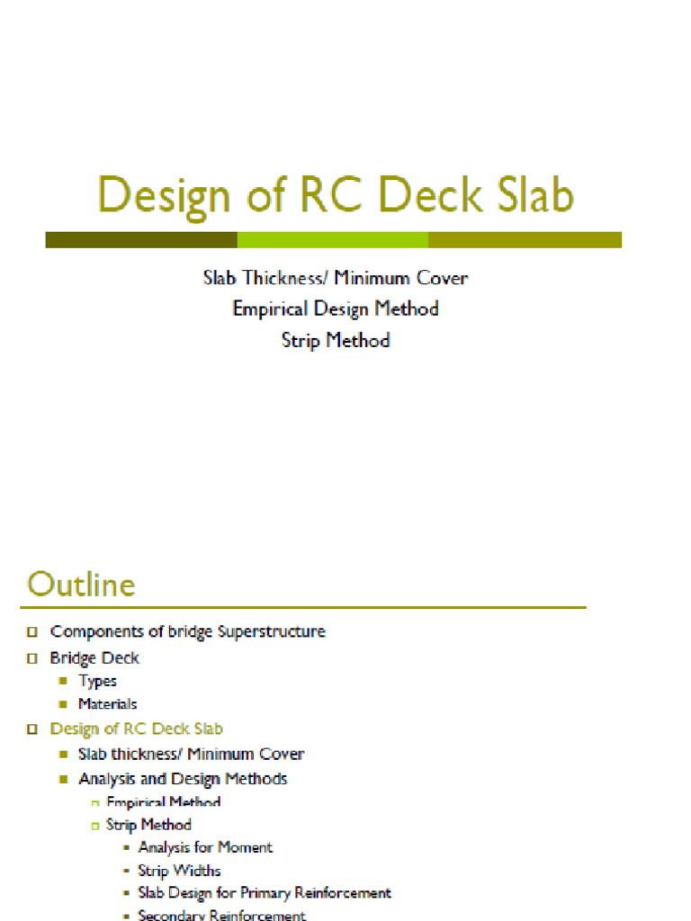 Bridge Deck Design (Lec5) | PDF