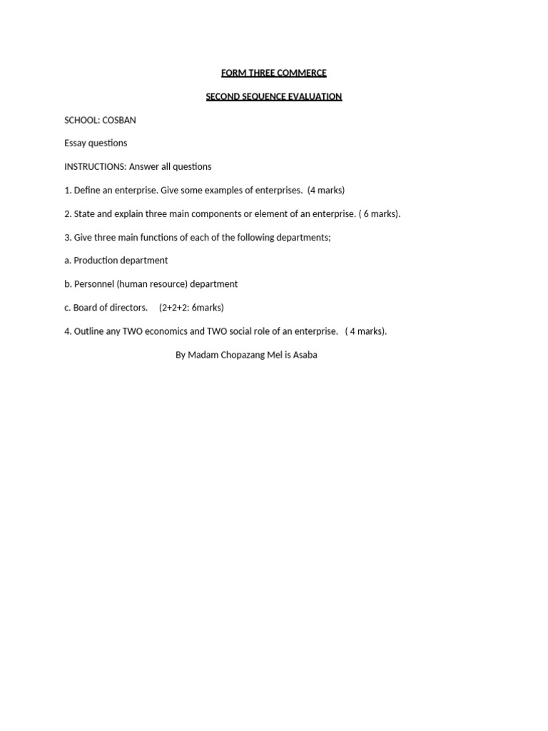 Form Three Comm-Wps Office | PDF