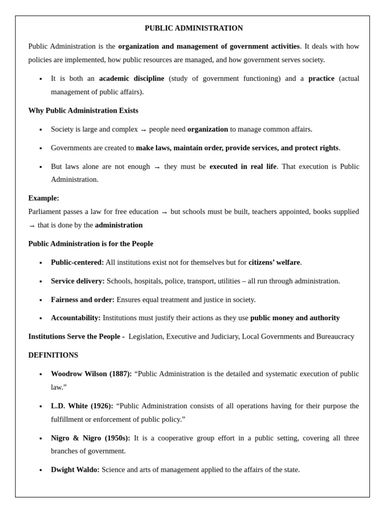 Understanding Public Administration Basics | PDF | Sharia | Shura