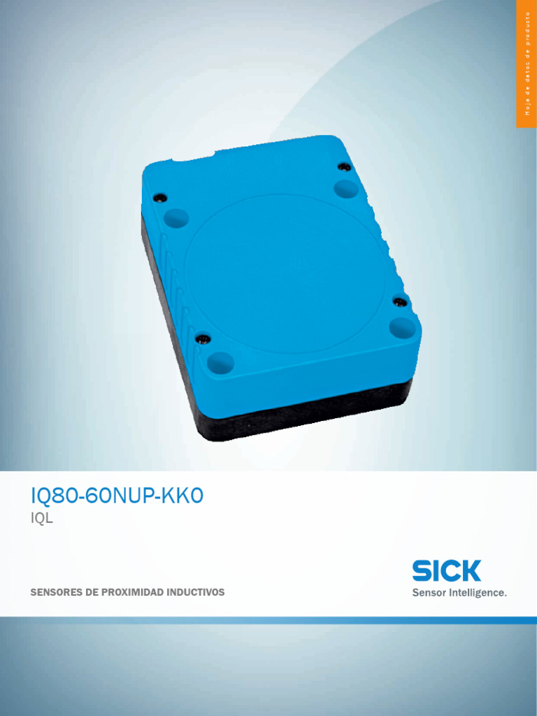 Sensor Inductivo IQ80-60NUP-KK0 SICK | PDF | Energia electrica ...
