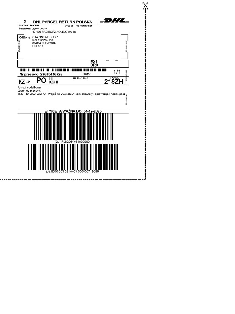 A4 Label PDF Cutout | PDF