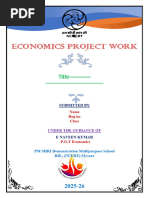 Economics Project Cover Page Design | PDF