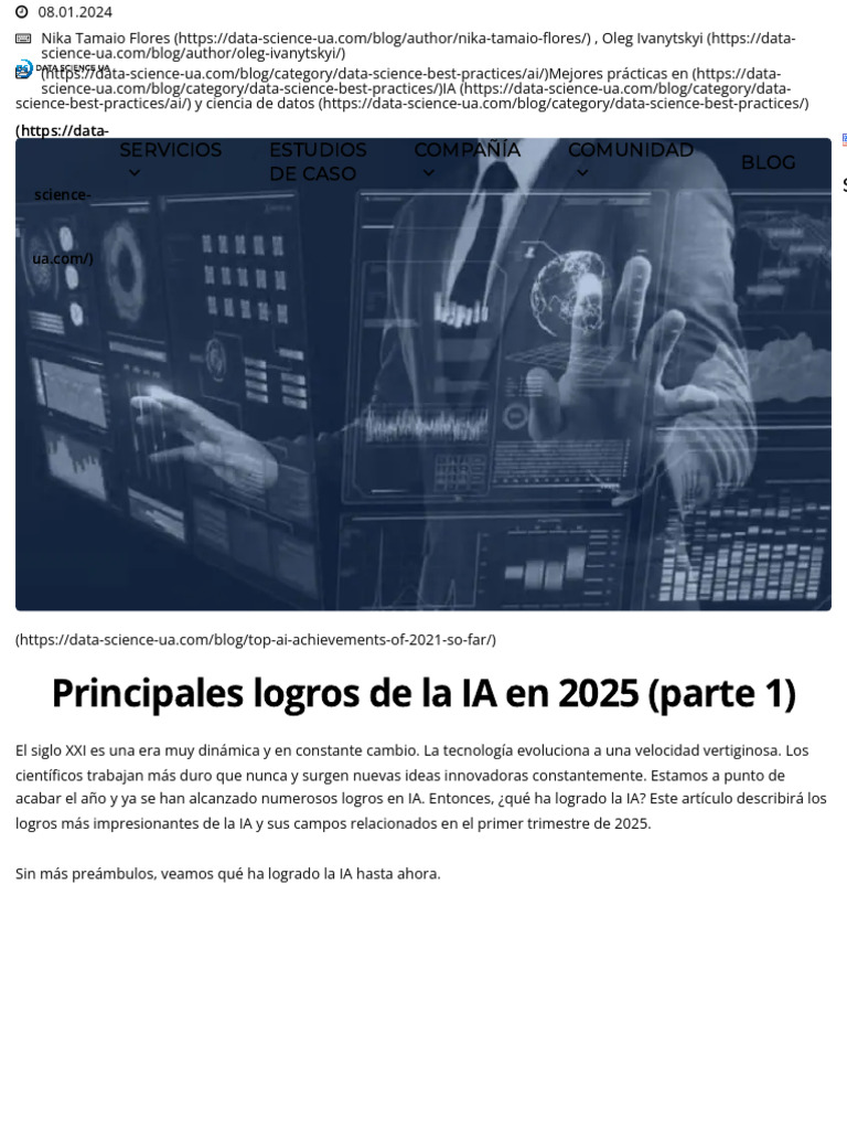 Principales Logros de IA de 2025 Es Revolucionario | PDF | Inteligencia ...