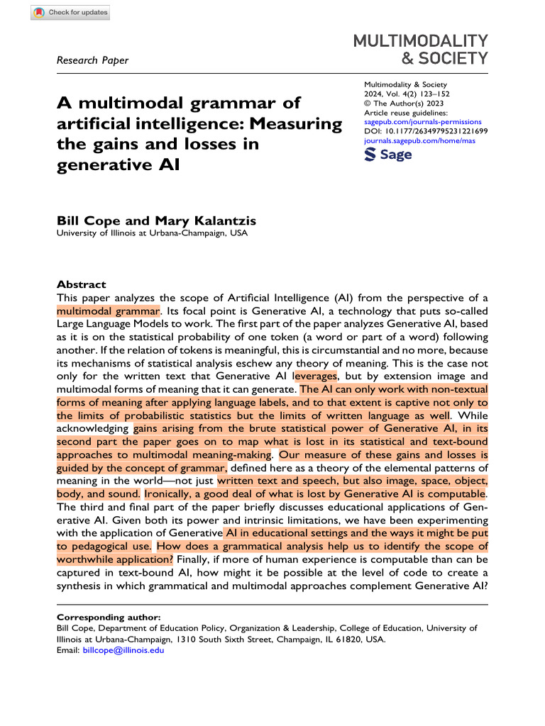 A Multimodal Grammar of Artificial Intelligence - Measuring The Gains ...