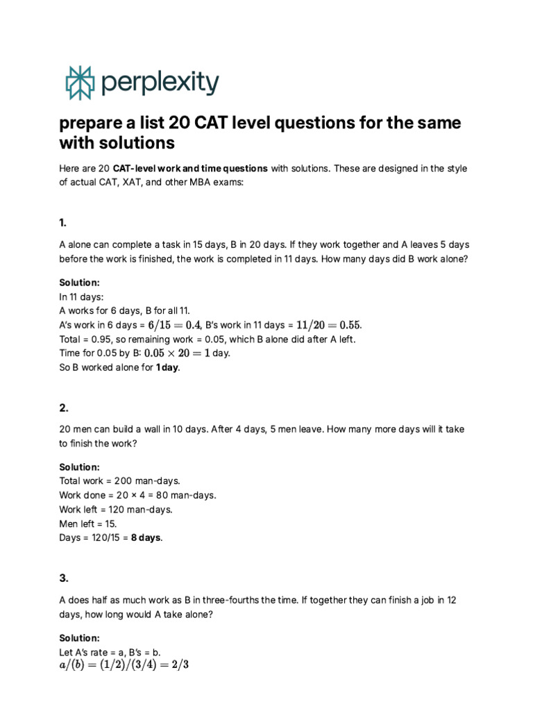 List 20 CAT Level Questions | PDF | Chess | Chess Theory
