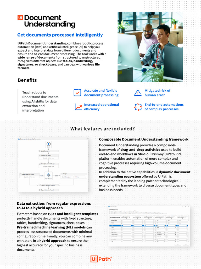 UiPath Document Understanding Onepager | PDF | Artificial Intelligence ...