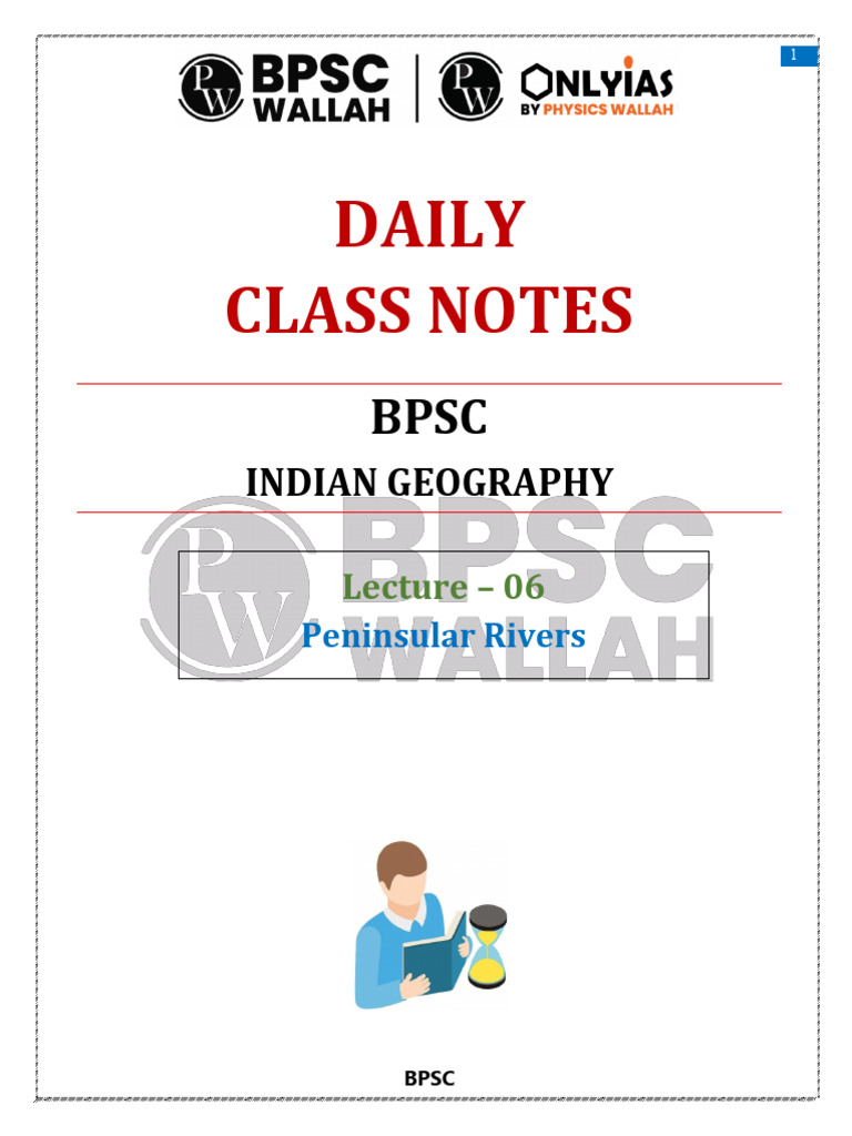 Indian Geography 06 Daily Class Notes (English) | PDF | Indus River ...