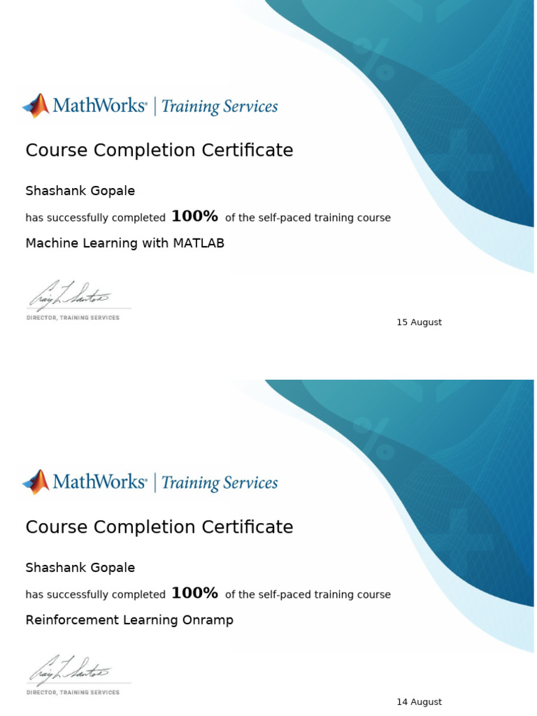 Shashank Gopale's ML & DL Course Certificates | PDF | Deep Learning ...