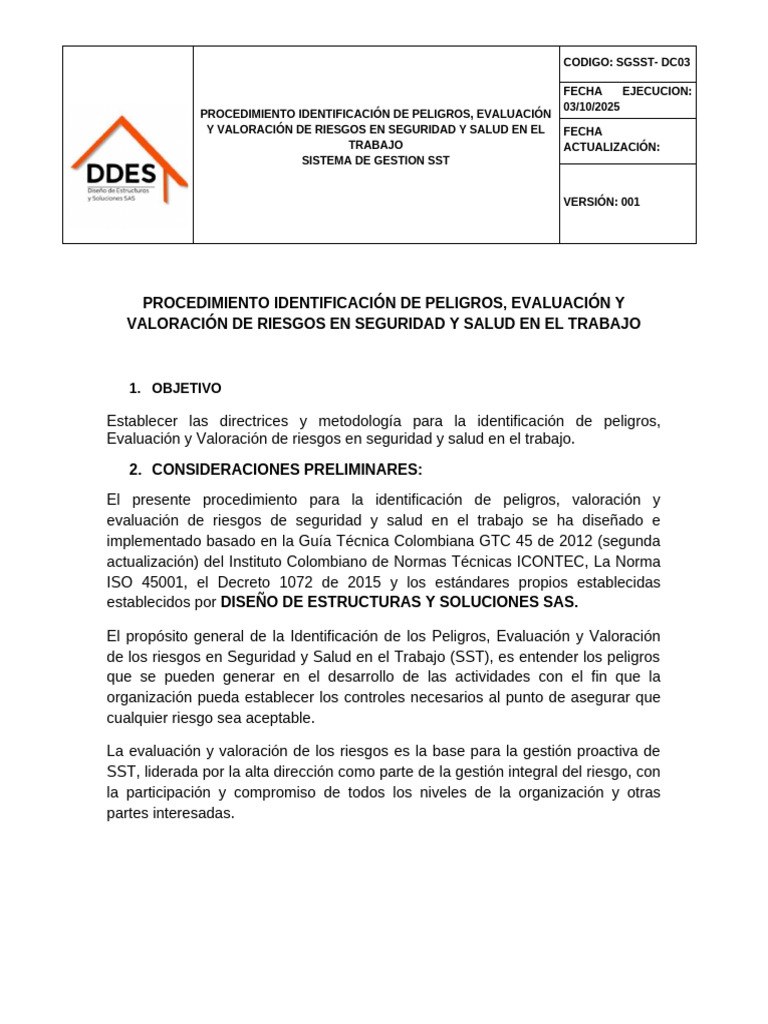 Evaluación de Riesgos en Seguridad Laboral | PDF | Radiación ...