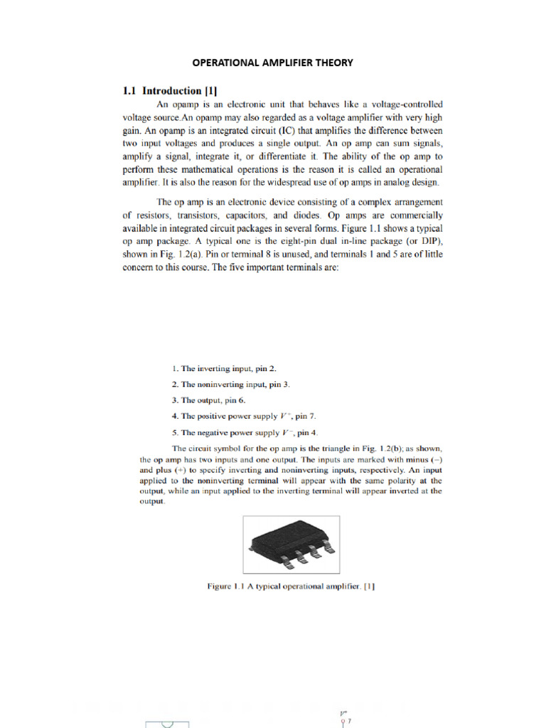 Understanding Operational Amplifier Theory | PDF | Operational ...