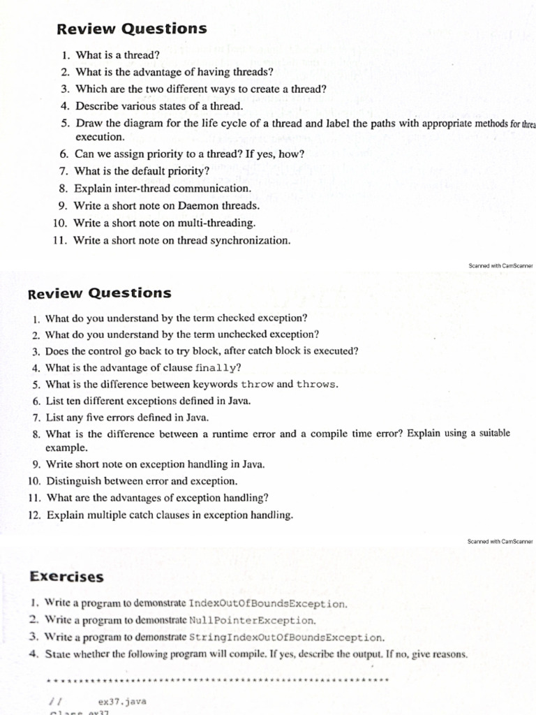 Unit 3 Revision Questions | PDF