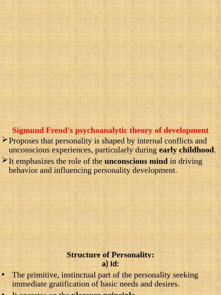 Theories of Personality Development | PDF | Psychoanalytic Schools ...