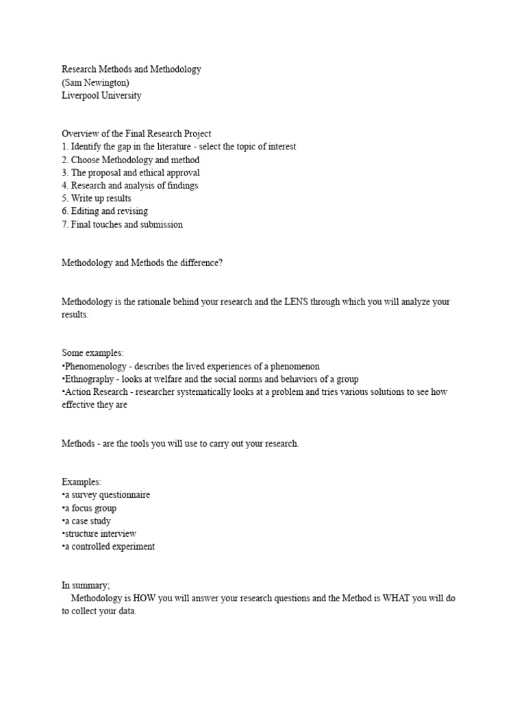 Research Methods: A Comprehensive Guide | PDF | Methodology | Statistics