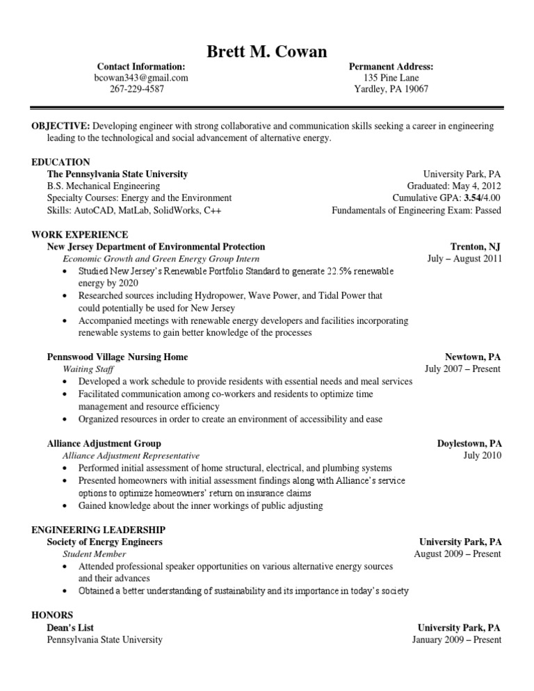 Current Resume | PDF
