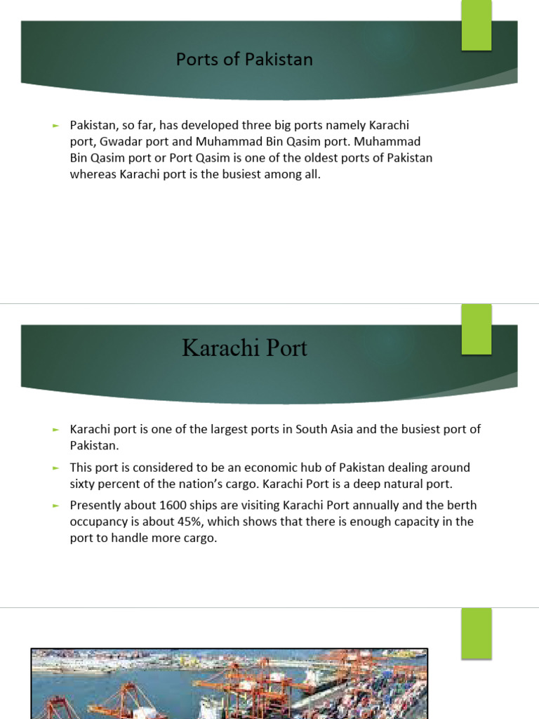Overview of Pakistan's Major Ports | PDF | Port | Karachi