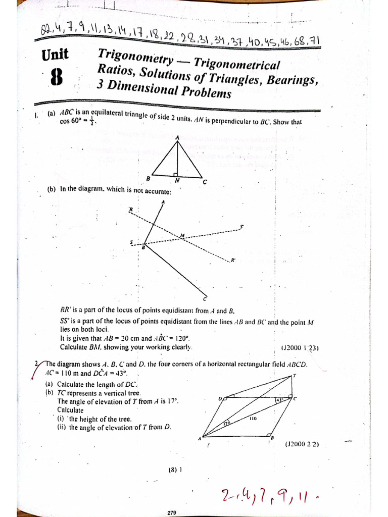 Unit 8 Trigonometry | PDF