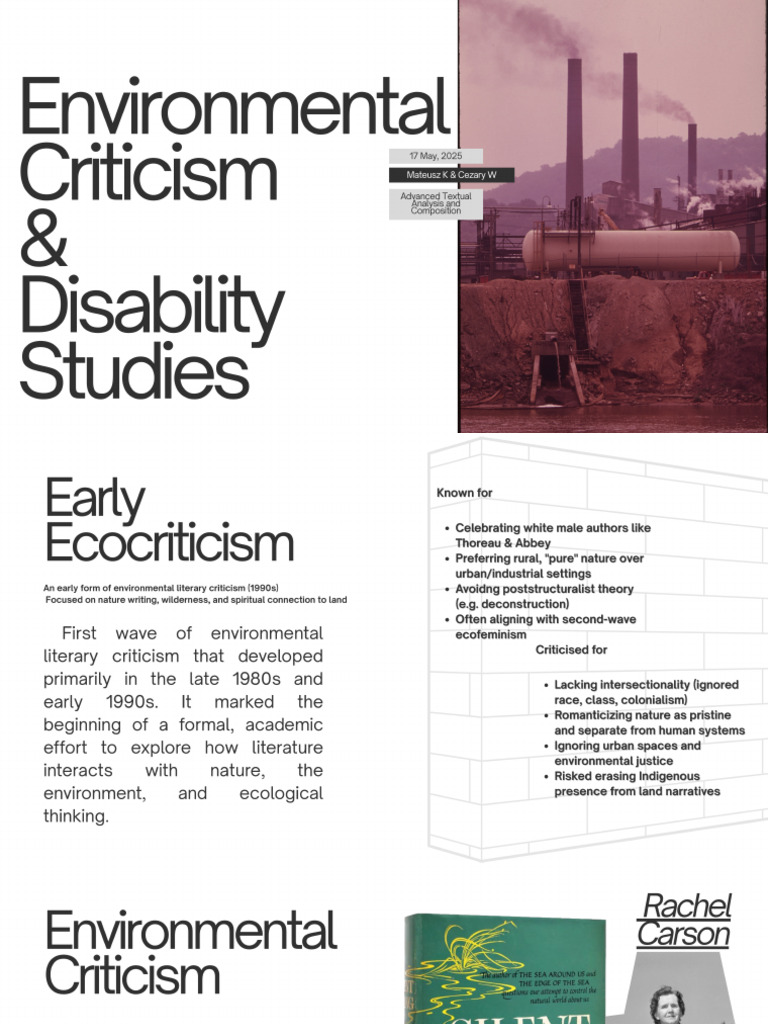 Environmental Criticism & Disability Studies | PDF