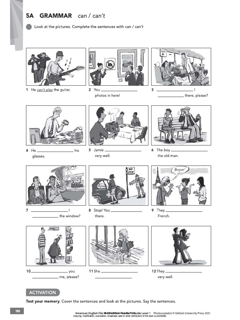 5A Vocab and Grammar Exercise | PDF