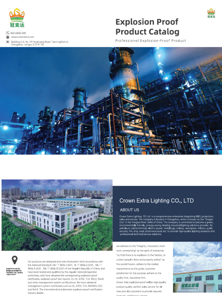 Crown Extra Explosion Proof Atex Lights, Isolators Control Panels ...
