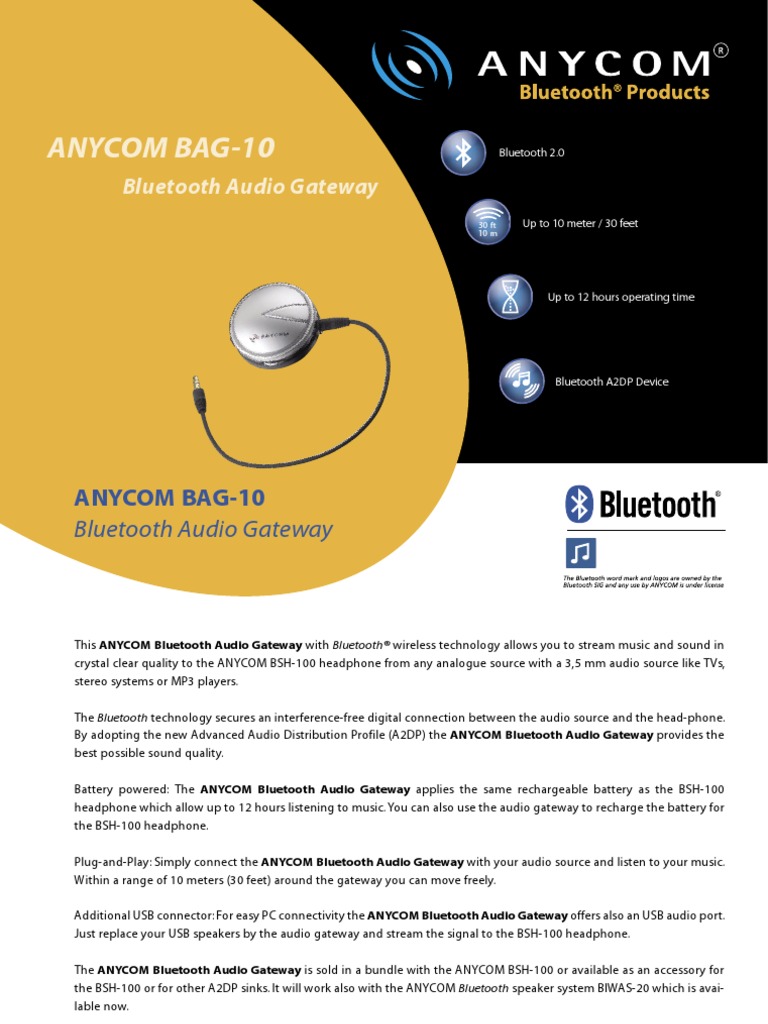 Cc3310 Datasheet en | PDF | Bluetooth | Headphones