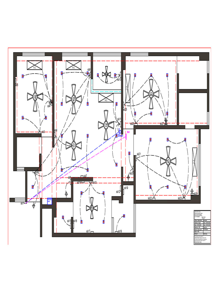 Electrical Layout Drawing - Arihant Interior | PDF