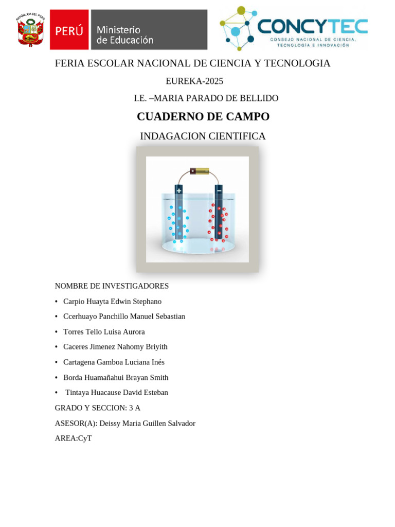 Feria Escolar Nacional de Ciencia y Tecnologia | PDF | Materiales